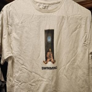 Mac Miller White "Swimming" Tshirt Medium